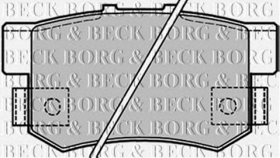 BORG & BECK bbp1656 -  Комплект тормозных колодок, дисковый тормоз